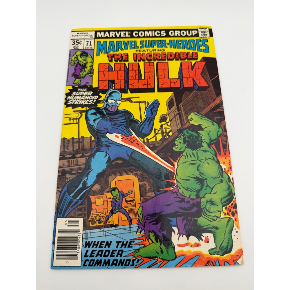 Marvel Super Heroes 71 Incredible Hulk Super Humanoid Strikes May 1978 Bronze